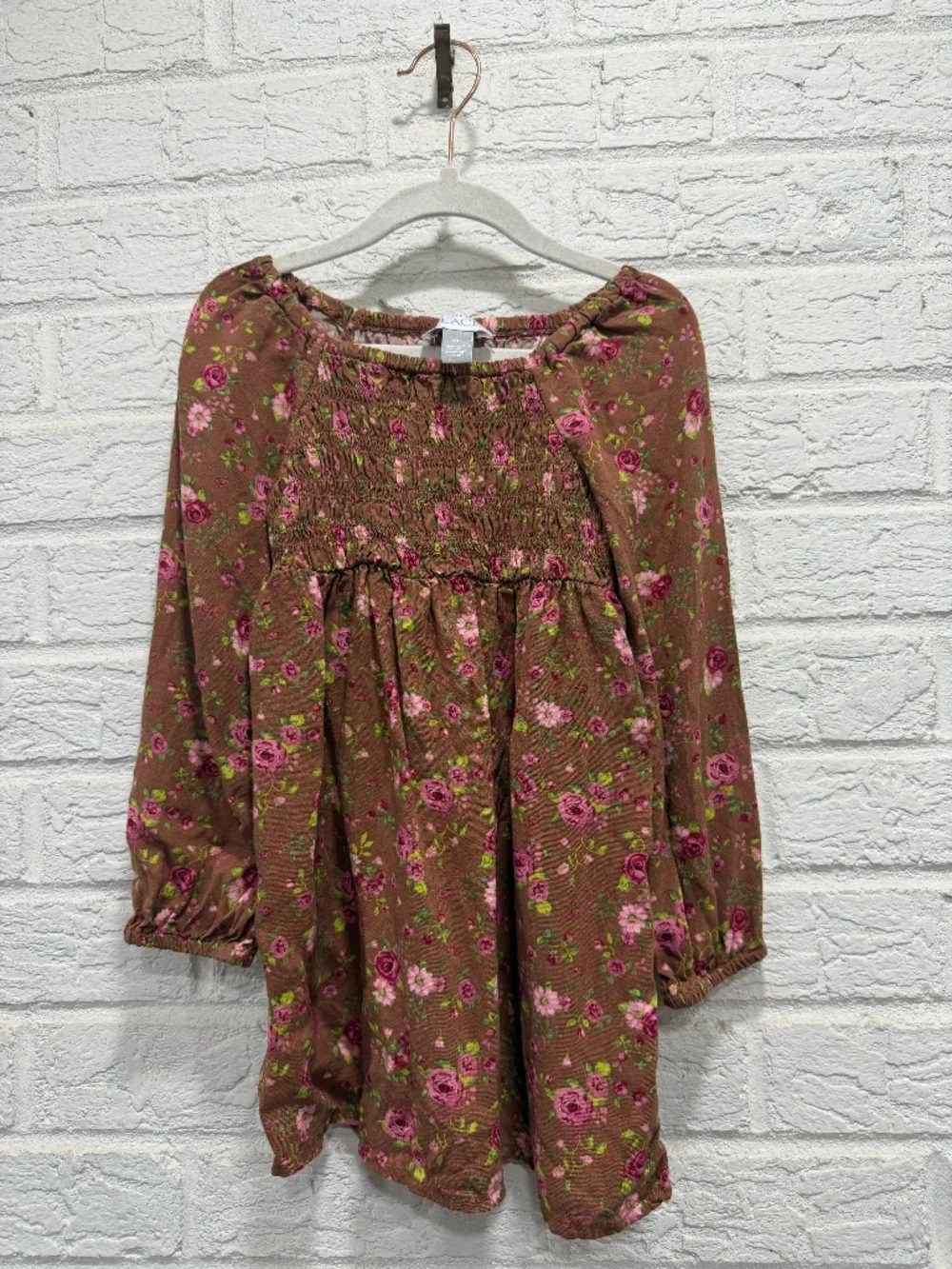 The Children's Place 3T Brown Floral Dress